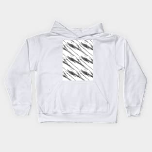 Dark gray oblique abstraction on white background Kids Hoodie